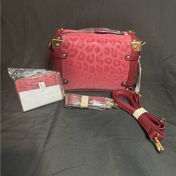 Handbags - Stylish Red Leopard Print Women's Bag